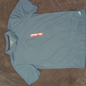 Men's BCG Golf Blue Short Sleeve Golf Polo, Large